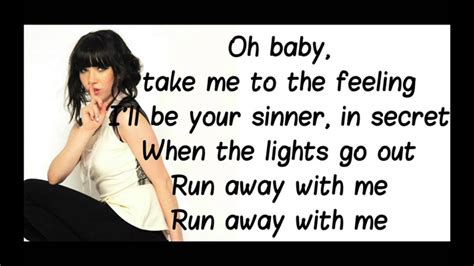 lyrics of run away with me